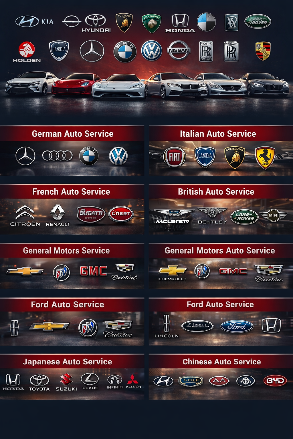 Vehicle Brands We Service